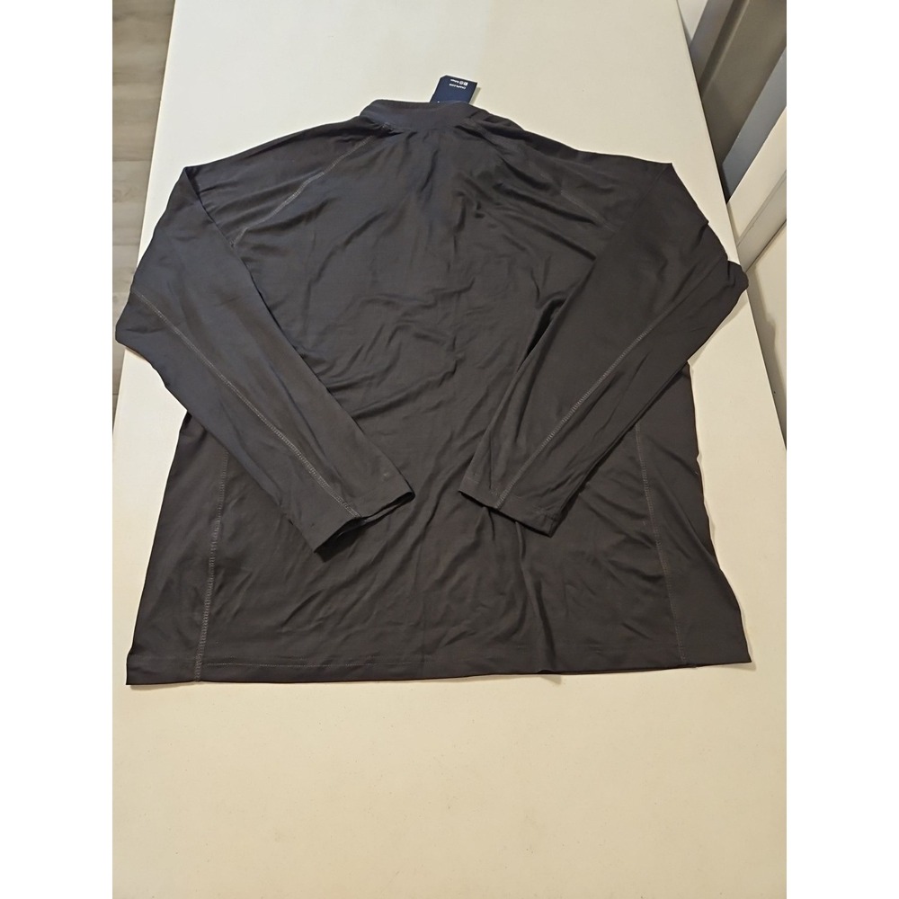 NWT Chaps Golf Men's 1/4 Zip Pullover Thin Long Sleeve Polo Size XL Black (A974) - Picture 6 of 6